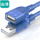 TML15  USB2.0 透明色 公对母 1.5米 