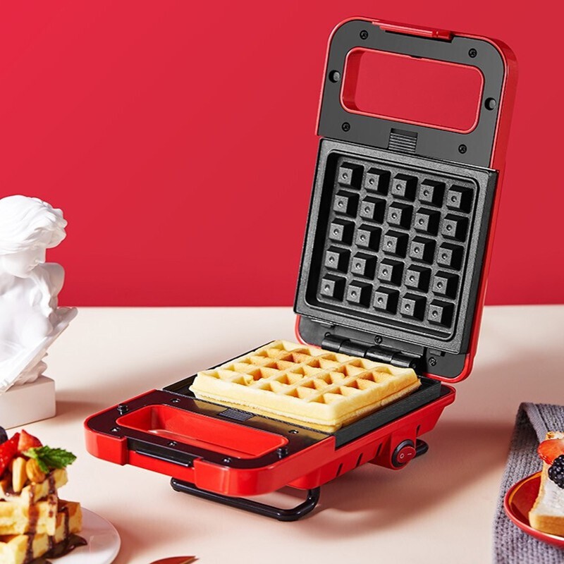 美的jk1312p101p三明治机家用小型多功能懒人宿舍早餐机可拆全自动智