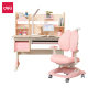 87012桌（112cm宽） +87101椅 套装 粉色